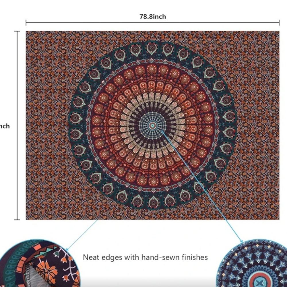 Boho Mandala Tapestry - Picture 3 of 3